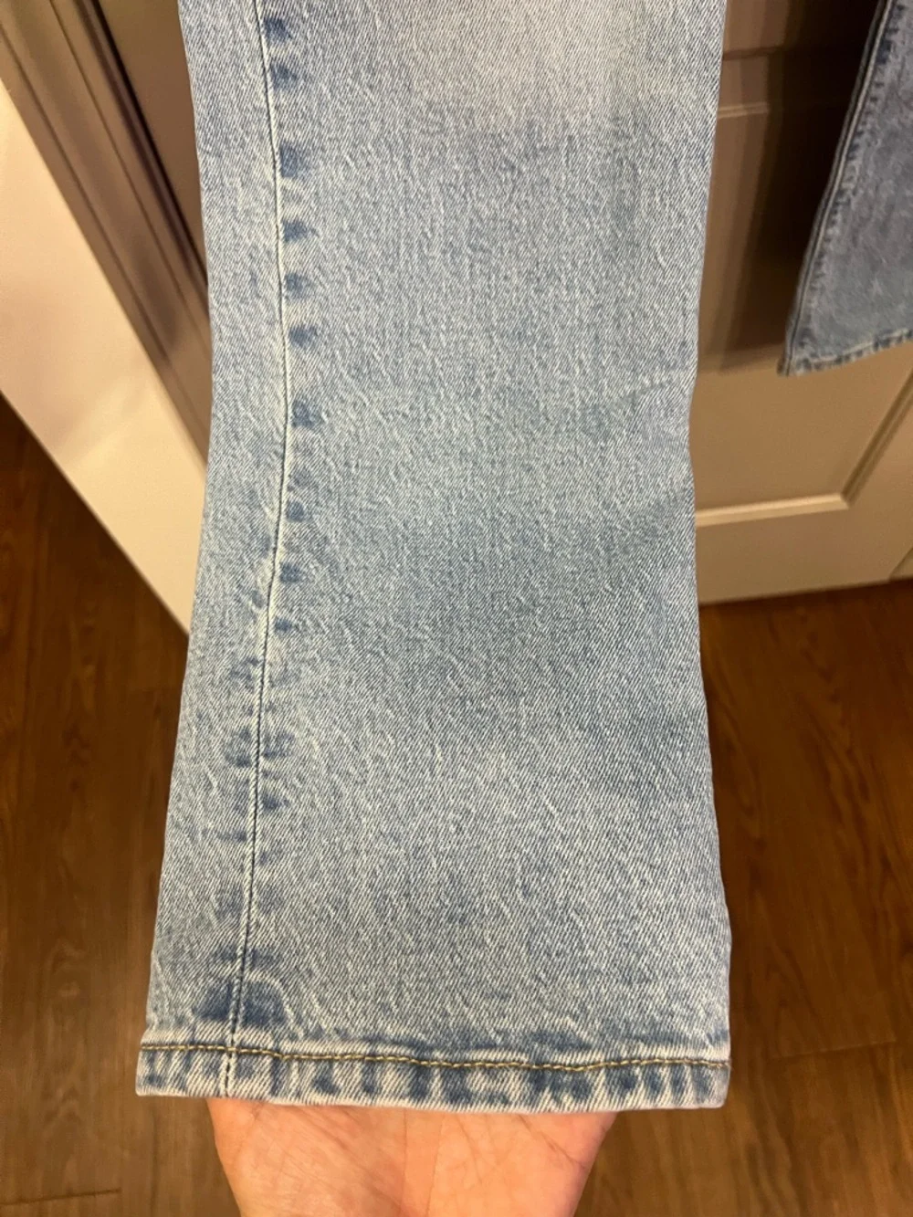 Levi's 501 Faded Light Blue Slim Straight Jeans
